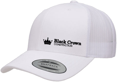 Black Crown Construction 6606 Trucker White