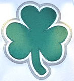 Irish Hoodie Big Clover White