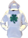 Irish Hoodie Big Clover White