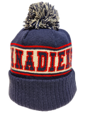 Montreal Canadiens Retro Knit Fleece Lined Pom Toque