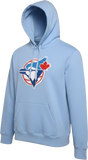 Toronto Blue Jays Embroidered Crest Hoodie Vintage Powder Blue