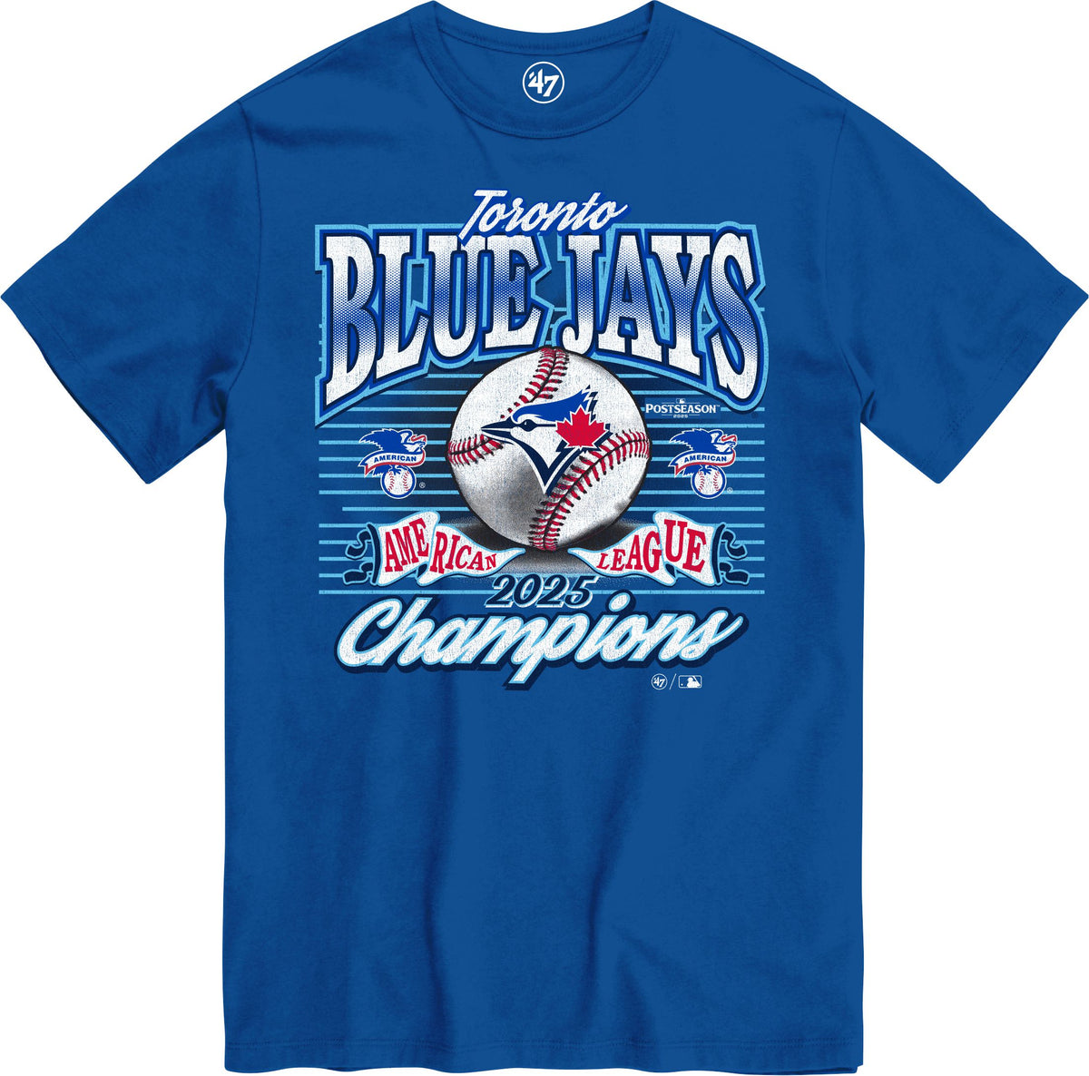 T-shirt Toronto Blue Jays '47 - Bleu, 100% Coton, Taille XXL, Neuf