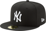 New York Yankees New Era 59Fifty Fitted Black And White