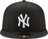 New York Yankees New Era 59Fifty Fitted Black And White