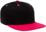 Classics Blank Snapback Cap Black/Neon Pink
