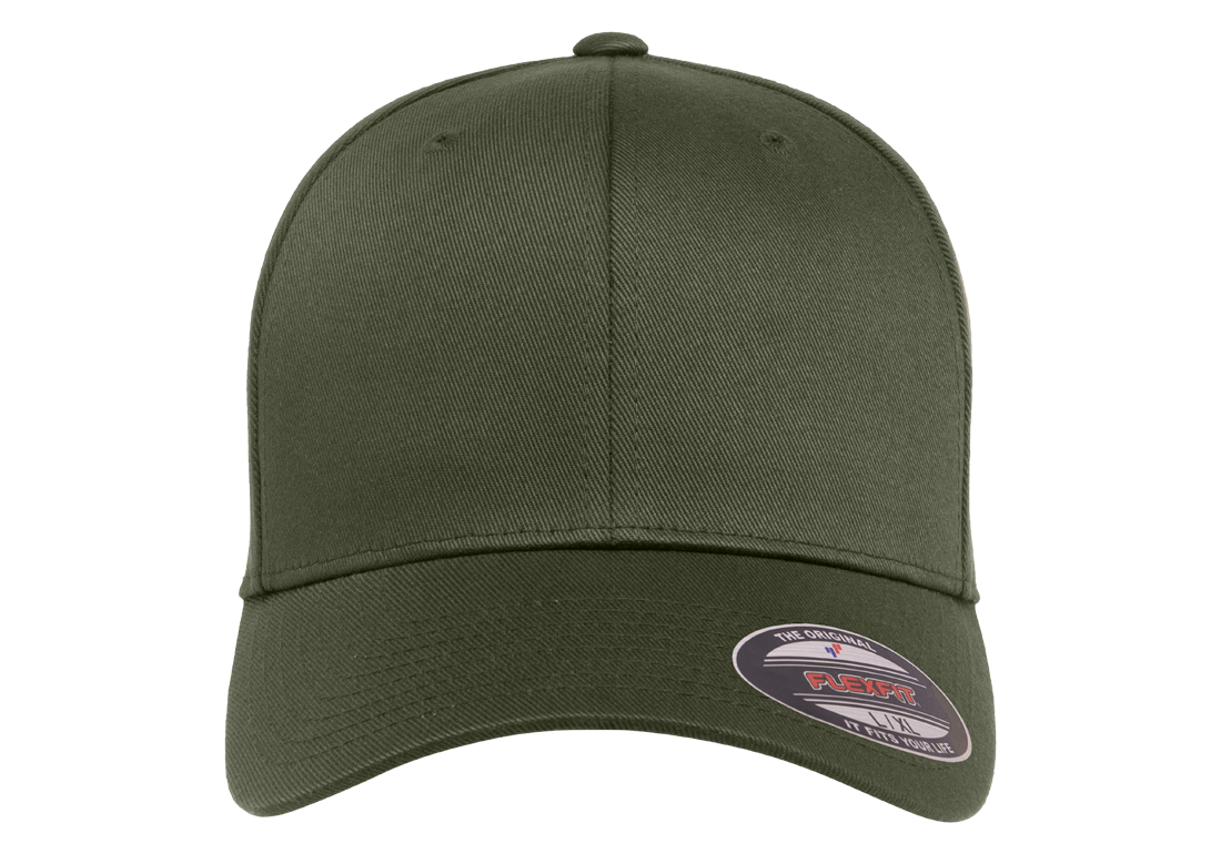 Cap Than – Olive Combed More FLEXFIT® Clubhouse Wooly Just Caps