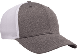FLEXFIT® Melange Trucker Cap Dark Heather/White