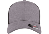 FLEXFIT® Melange Trucker Cap Heather/Black