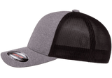 FLEXFIT® Melange Trucker Cap Heather/Black