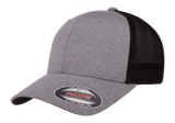 FLEXFIT® Melange Trucker Cap Heather/Black