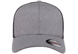 FLEXFIT® Melange Trucker Cap Heather/Navy