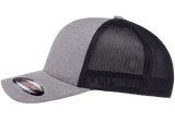 FLEXFIT® Melange Trucker Cap Heather/Navy