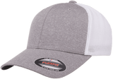 FLEXFIT® Melange Trucker Cap Heather/White