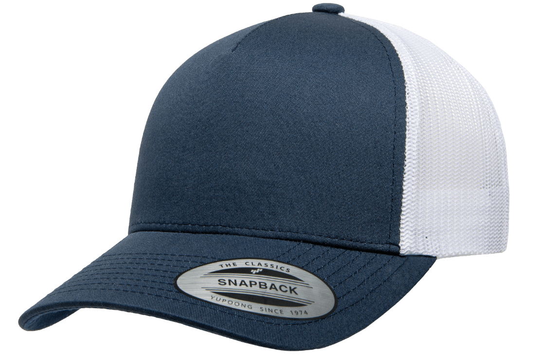YP CLASSICS® 5-Panel Retro Trucker Cap Navy/White – More Than Just Caps  Clubhouse