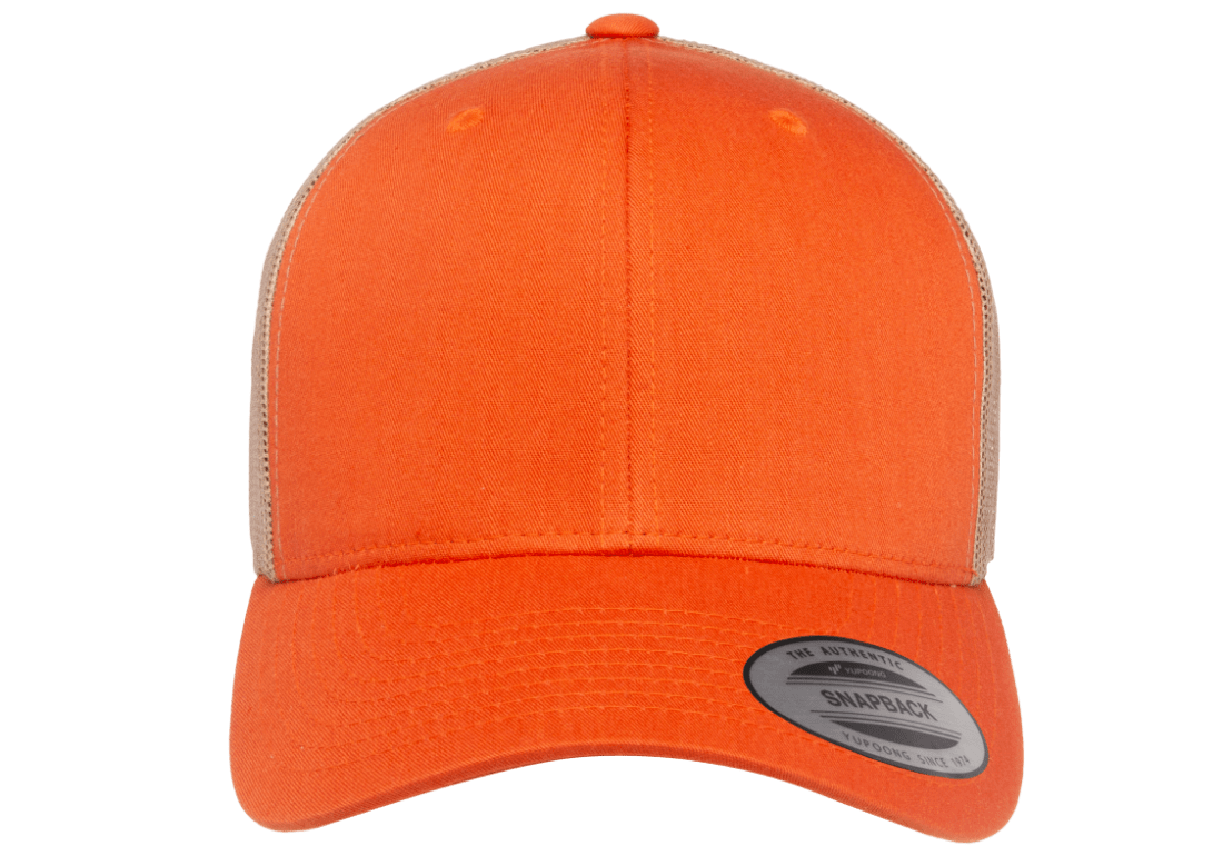 YP Classics Mesh Back Trucker Cap Rustic Orange Khaki – More Than Just Caps  Clubhouse