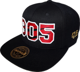 905 Area Code Claw Snapback Black