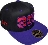 905 Area Code Claw Snapback Black Pruple