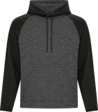 ATC™ Dynamic Heather 2 Tone Polyester Hoodie Charcoal Black