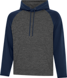 ATC™ Dynamic Heather 2 Tone Polyester Hoodie Charcoal Navy