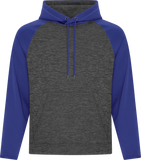 ATC™ Dynamic Heather 2 Tone Polyester Hoodie Charcoal Royal