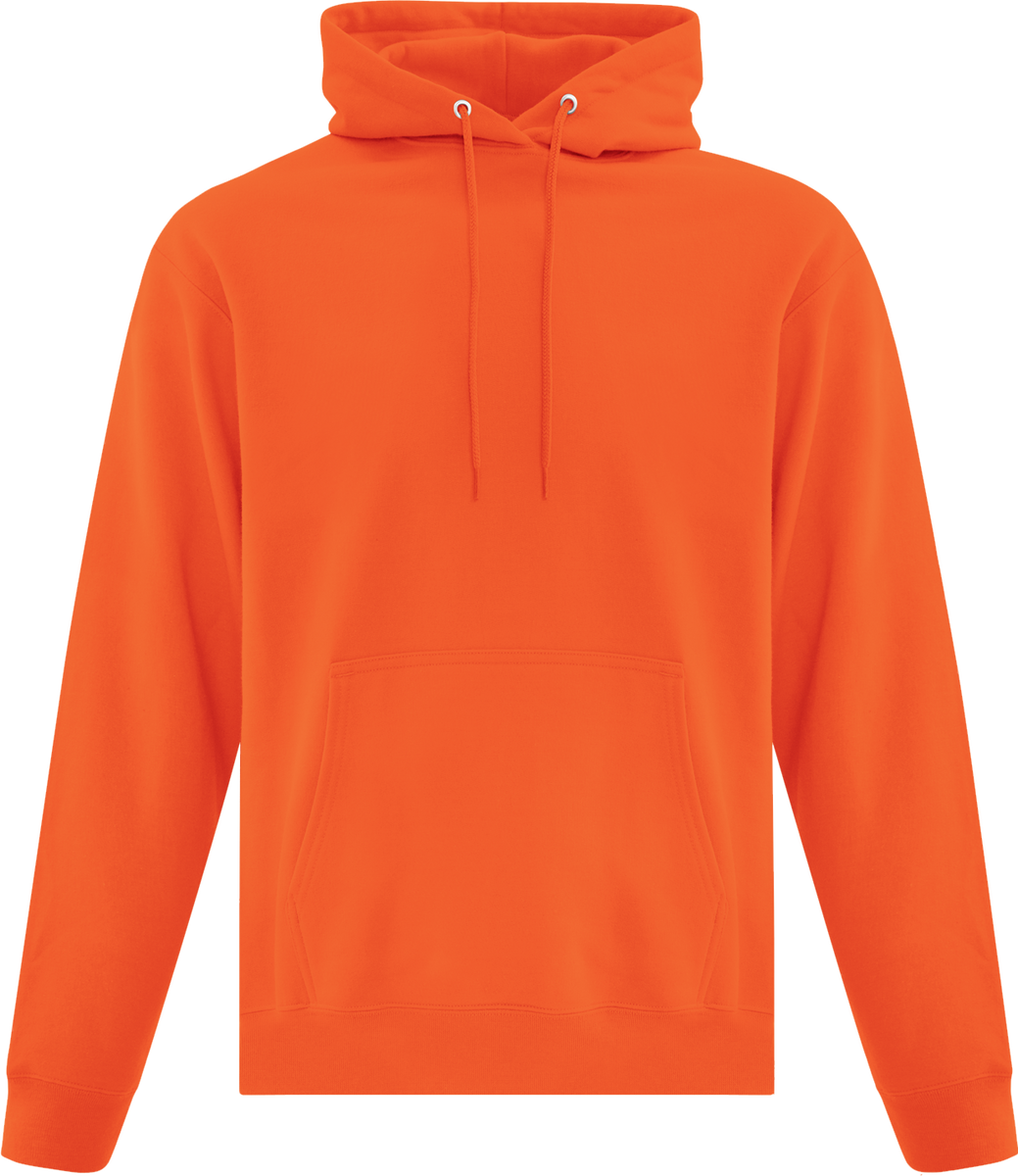Orange top hoodie plain