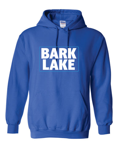 Bark Lake Hoodie Royal Vinyl Print (8 hoodie order)