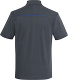 COAL HARBOUR® Snag Resistant Contrast Inset Sport Shirt Charcoal Royal
