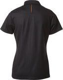 COAL HARBOUR® Women's Snag Resistant Contrast Inset Sport Shirt Black Gold