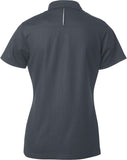 COAL HARBOUR® Women's Snag Resistant Contrast Inset Sport Shirt Charcoal White