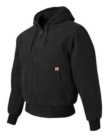 DRI DUCK Cheyenne Boulder Cloth™ Hooded Jacket with Tricot Quilt Lining Black