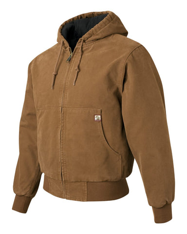 DRI DUCK Cheyenne Boulder Cloth™ Hooded Jacket with Tricot Quilt Lining Saddle