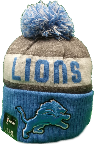 Detroit Lions 2016-2017 Sideline Knit Pom Toque