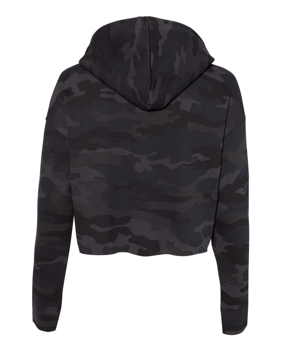 Camouflage best sale cropped hoodie