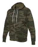 Independent Trading Co. - Unisex Lightweight Full Zip Hoodie Forest Camo