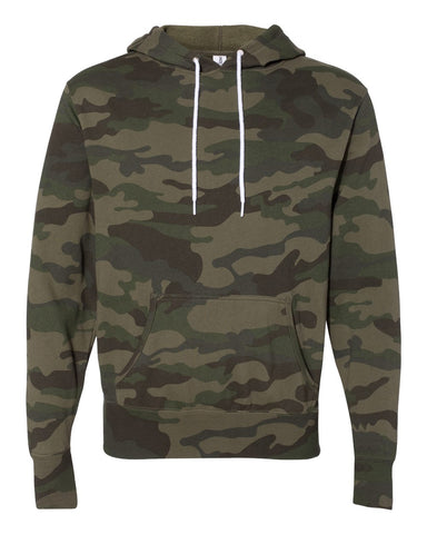 Independent Trading Co. - Unisex Lightweight Hooded Sweatshirt Forest Camo