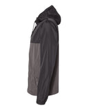 Independent Unisex Lightweight Windbreaker Full-Zip Jacket Graphite Black