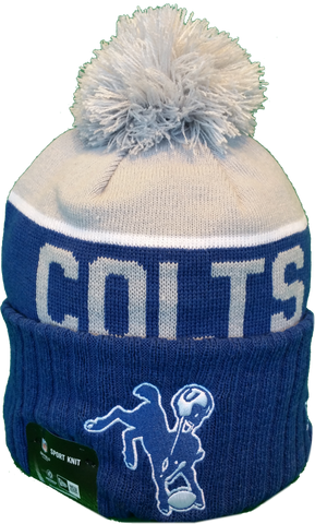 Indianapolis Colts Vintage Sideline Knit Pom Toque