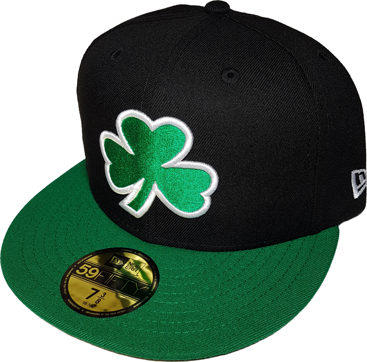 Irish Clover Black and Green Custom Fitted – More Than Just Caps