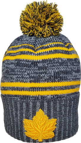 Mighty Maple Fleece Lined Toque Grey Gold