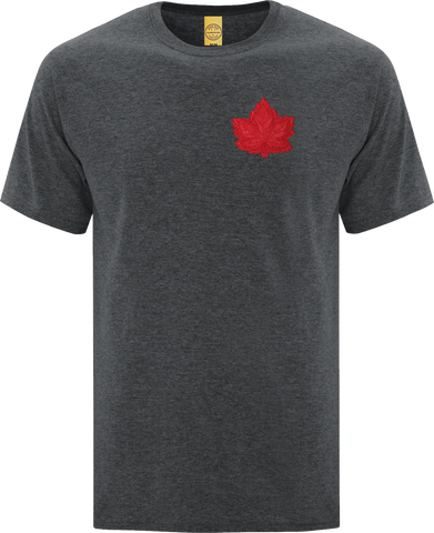 Canada Mighty Maple T-Shirt Dark Heather Red Tonal