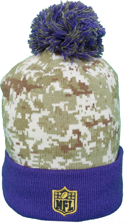 Minnesota Vikings Salute to Service Sideline Pom Toque More Than