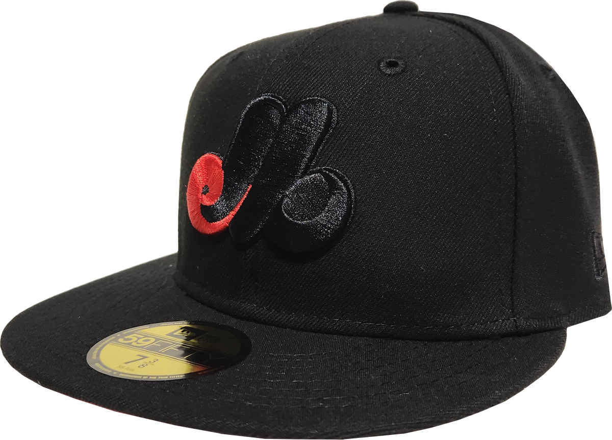 Casquette New Era Expos De Montréal – Noire Ajustée 7 3/4 – Collection Cooperstown