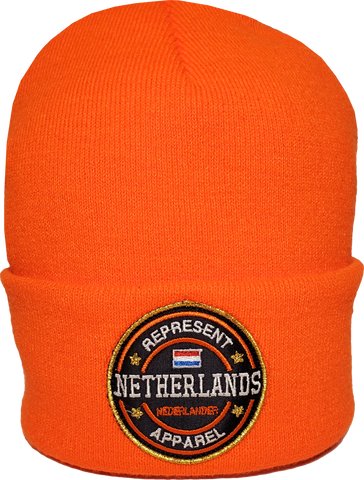 Netherlands Toque Benchmark Rib Knit Orange