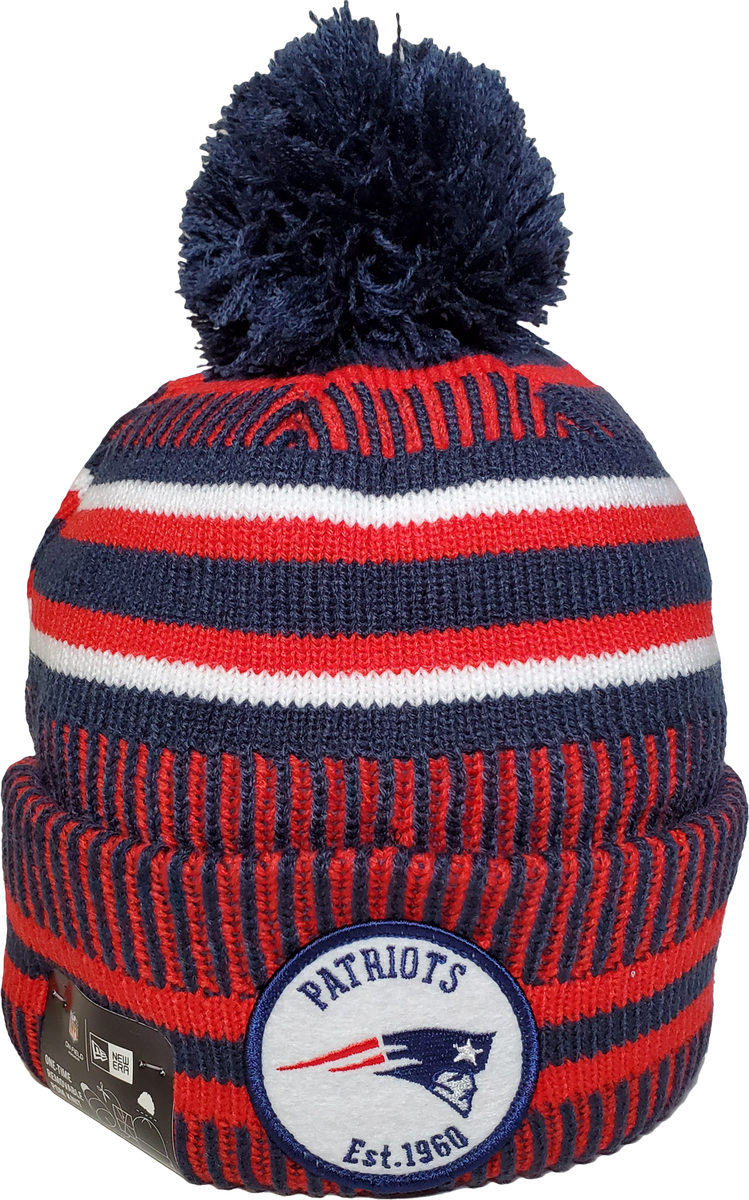 Patriots sideline winter hat top