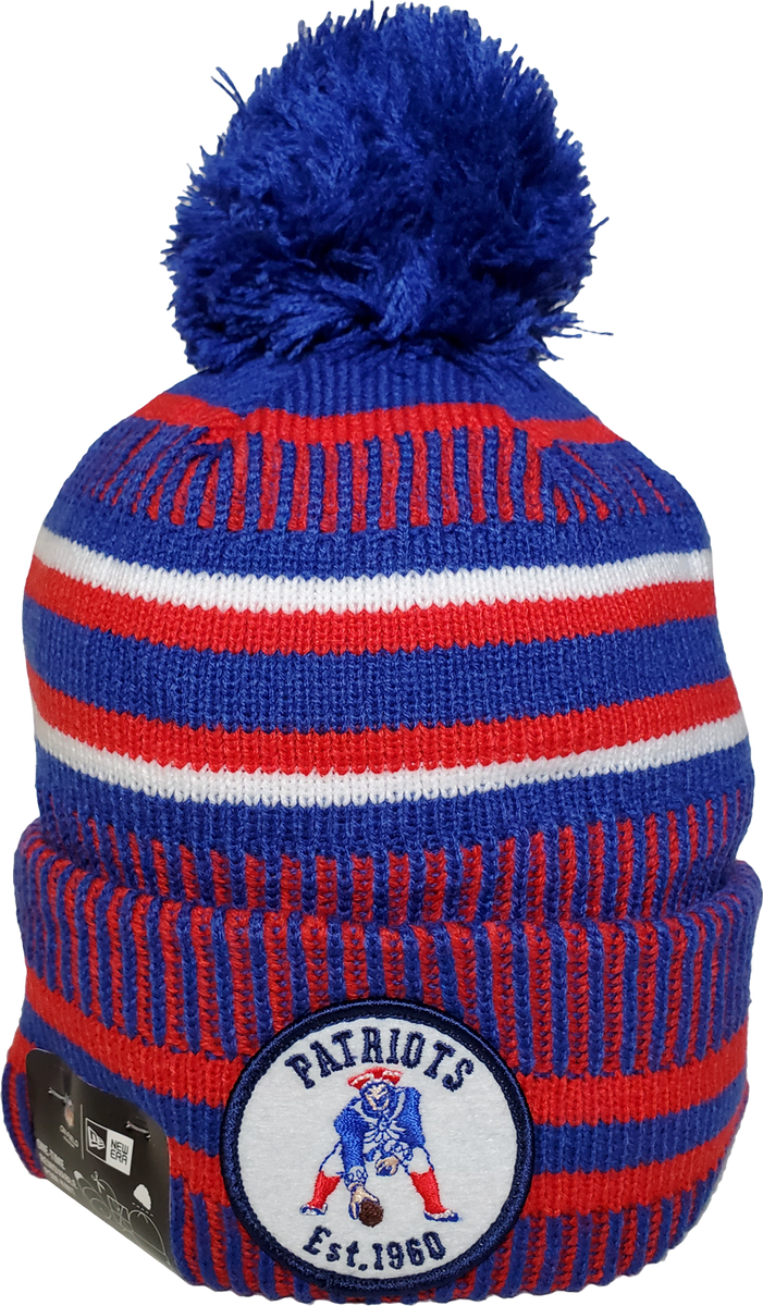 New England Patriots Vintage Knit Pom Toque NFL Sideline – More Than Just  Caps Clubhouse