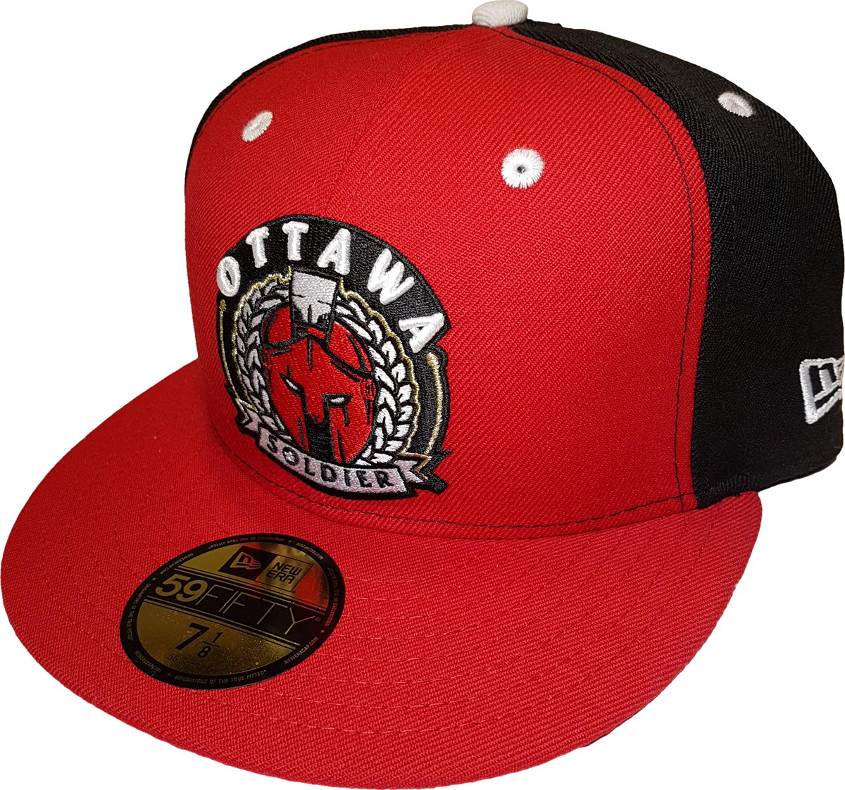 Ottawa Soldier New Era Fitted Red Black 7 1/2