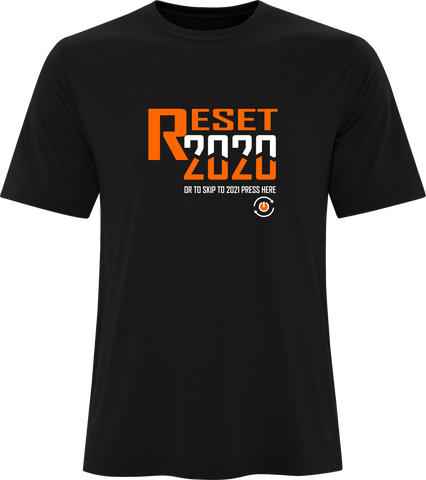Reset 2020 Printed T-Shirt Black Orange