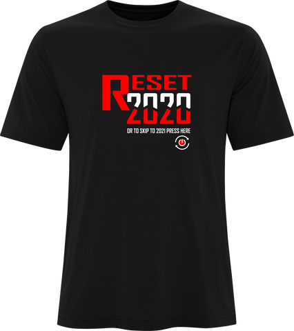 Reset 2020 Printed T-Shirt Black Red