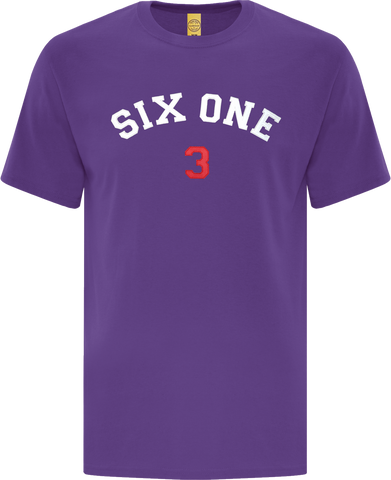 Six One 3 Code-X Stitched T-Shirt Purple