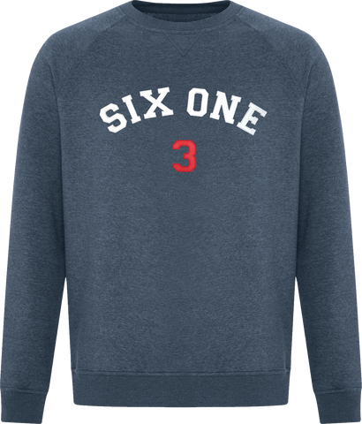 Six One 3 Premium Crew Neck Sweater Navy Heather